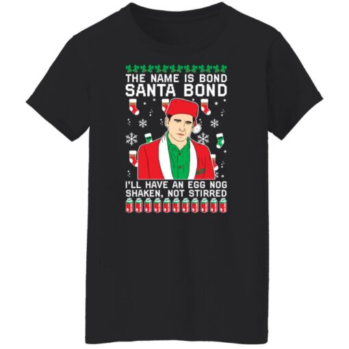 Michael Scott the name is bond santa bond Christmas sweater $19.95 redirect09222021020950 11