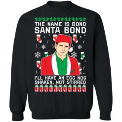 Michael Scott the name is bond santa bond Christmas sweater $19.95 redirect09222021020950 6