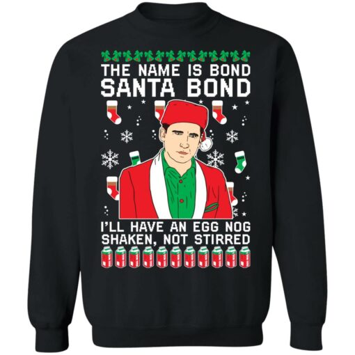 Michael Scott the name is bond santa bond Christmas sweater $19.95 redirect09222021020950 6
