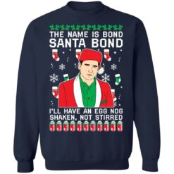 Michael Scott the name is bond santa bond Christmas sweater $19.95