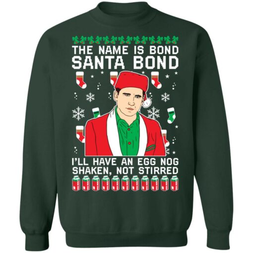 Michael Scott the name is bond santa bond Christmas sweater $19.95 redirect09222021020950 8