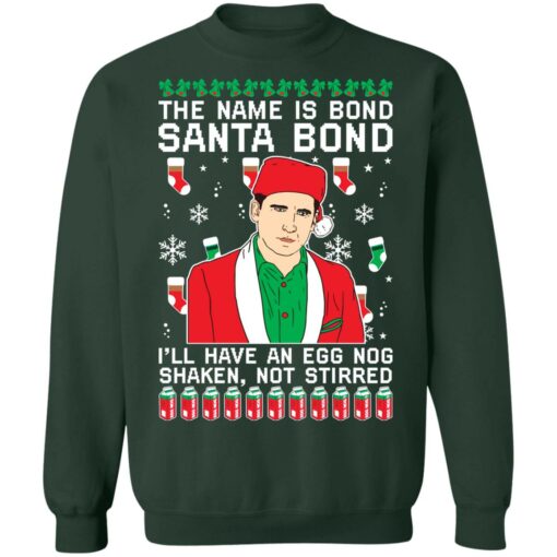 Michael Scott the name is bond santa bond Christmas sweater $19.95