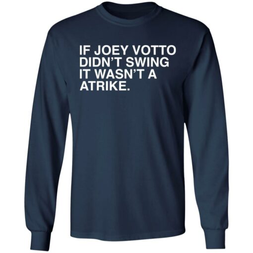 If joey votto didn’t swing it wasn't a atrike shirt $19.95