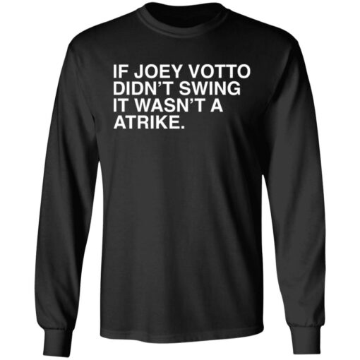 If joey votto didn’t swing it wasn't a atrike shirt $19.95 redirect09232021020911