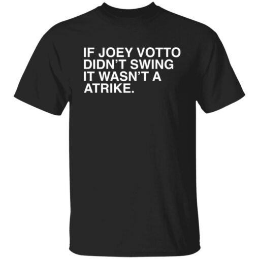 If joey votto didn’t swing it wasn't a atrike shirt $19.95