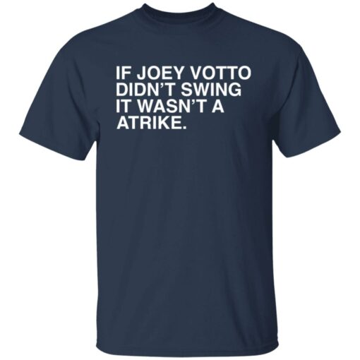 If joey votto didn’t swing it wasn't a atrike shirt $19.95