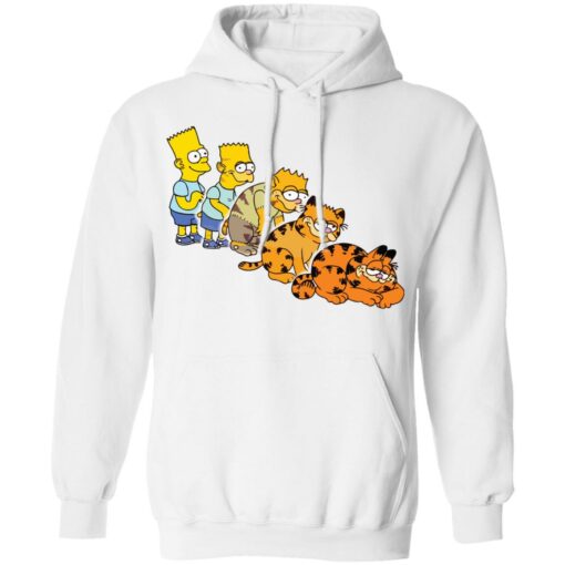 Bart Simpson morphing into Garfield shirt $19.95