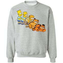 Bart Simpson morphing into Garfield shirt $19.95