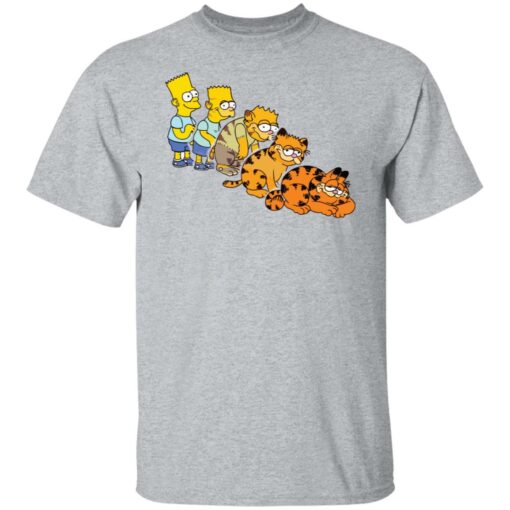 Bart Simpson morphing into Garfield shirt $19.95 redirect09232021210919 7