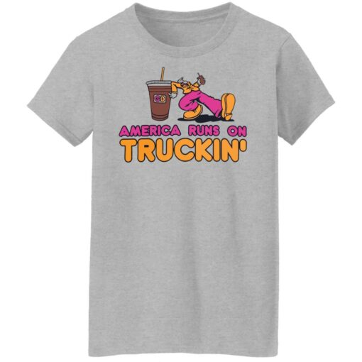 America runs on truckin shirt $19.95