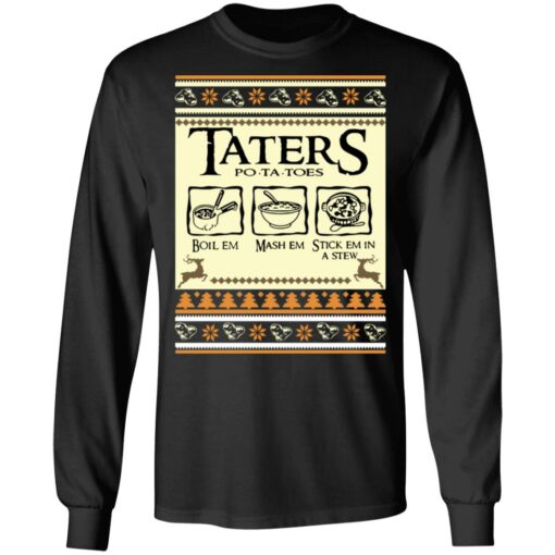 Taters potatoes Christmas sweater $19.95 redirect09272021050902