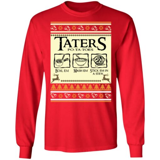 Taters potatoes Christmas sweater $19.95 redirect09272021050903