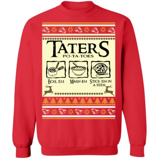 Taters potatoes Christmas sweater $19.95