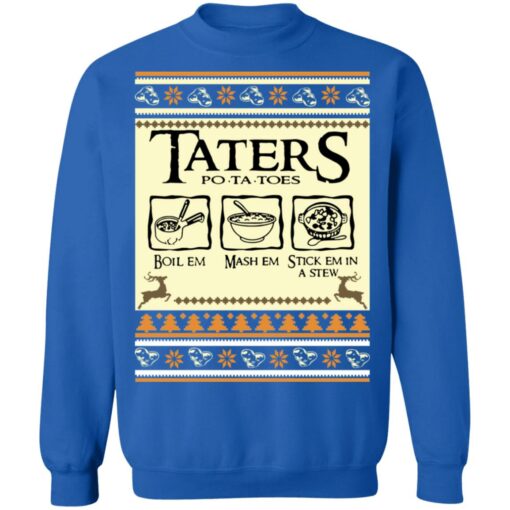 Taters potatoes Christmas sweater $19.95