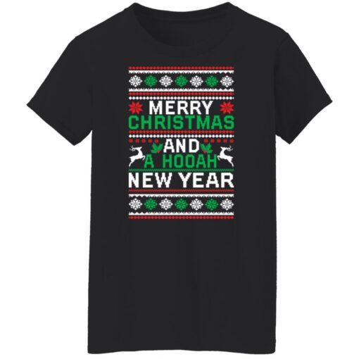 Merry christmas and a hooah new year Christmas sweater $19.95 redirect09292021050944 10