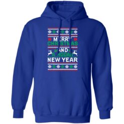 Merry christmas and a hooah new year Christmas sweater $19.95 redirect09292021050944 4