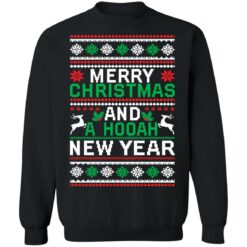 Merry christmas and a hooah new year Christmas sweater $19.95