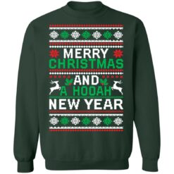 Merry christmas and a hooah new year Christmas sweater $19.95