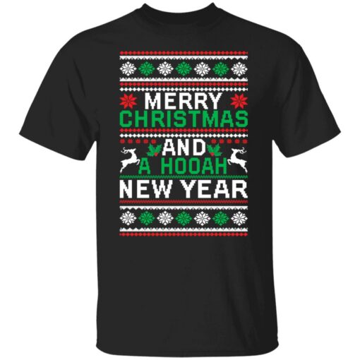 Merry christmas and a hooah new year Christmas sweater $19.95 redirect09292021050944 9