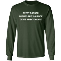 Every border implies the violence of its maintenance shirt $19.95