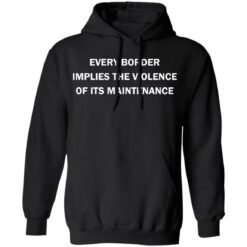 Every border implies the violence of its maintenance shirt $19.95