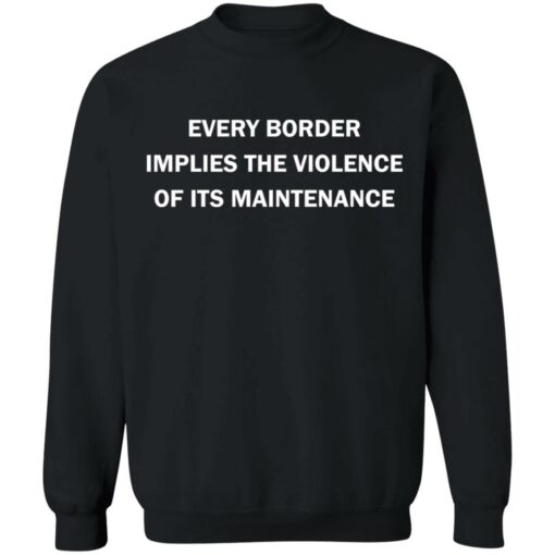 Every border implies the violence of its maintenance shirt $19.95 redirect09292021070907 4