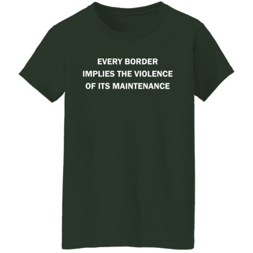 Every border implies the violence of its maintenance shirt $19.95