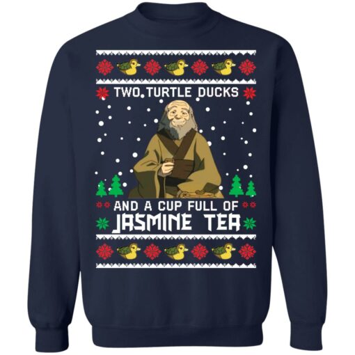 Uncle Iroh two turtle ducks and a cup full of jasmine tea Christmas sweater $19.95 redirect09292021080928 1