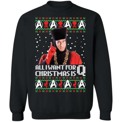 Star Trek all I want for Christmas is Q Christmas sweater $19.95 redirect09292021100953 6