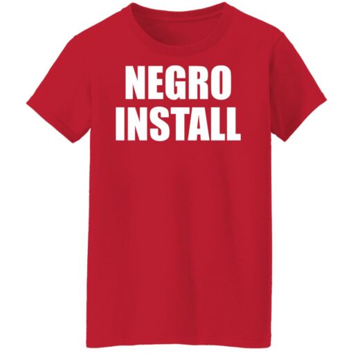 Negro install shirt $19.95