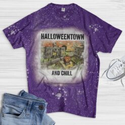 Halloweentown and chill Bleached shirt $19.95