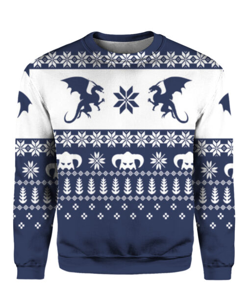 Skyrim Christmas sweater $29.95 1ne1pbij5uuimaraccneba42bt APCS colorful front