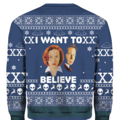 I want to believe Christmas sweater $29.95 2vdu6ngpfeegena4fmhuo77afm APCS colorful back