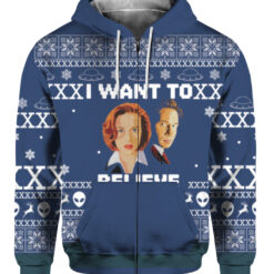 I want to believe Christmas sweater $29.95 2vdu6ngpfeegena4fmhuo77afm APZH colorful front