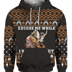 Blazing Saddles excuse me while i whip this out Christmas sweater $29.95 39rpj6rotml4vm7cdevc38buam APZH colorful front