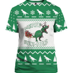 Merry Rex Mas Christmas sweater $29.95 4d0d052d85f8622ec692fddc2c1b9ee4 APTS Colorful front