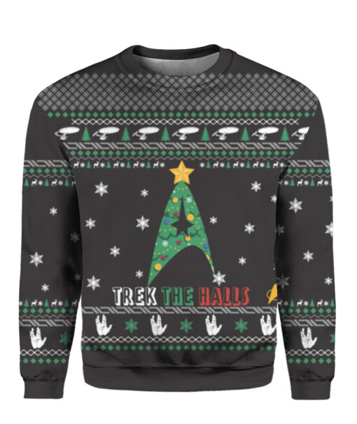 Trek the halls Christmas sweater $29.95 5itjpmph9sa2gp9rmvt790hblg APCS colorful front