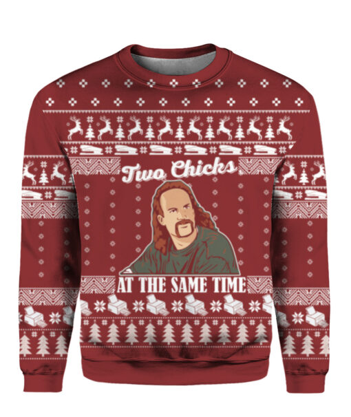 Diedrich Bader two chicks at the same time Christmas sweater $29.95