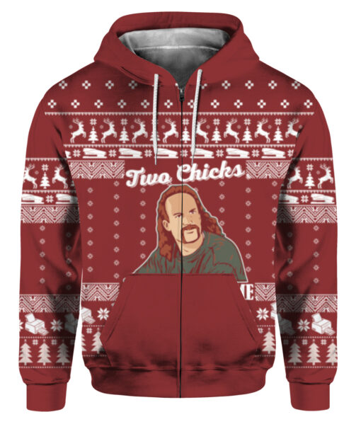 Diedrich Bader two chicks at the same time Christmas sweater $29.95 61b15bns6qidpdspjm4i5mq6au APZH colorful front