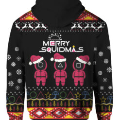Squid Game Merry Squidmas Christmas sweater $29.95 6k3ncmkvlbns67qlbo39e9i6fs APZH colorful back