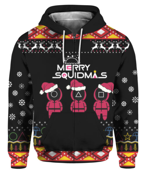 Squid Game Merry Squidmas Christmas sweater $29.95 6k3ncmkvlbns67qlbo39e9i6fs APZH colorful front