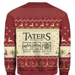 Lord Of The Rings Taters Potatoes Christmas Sweater $29.95