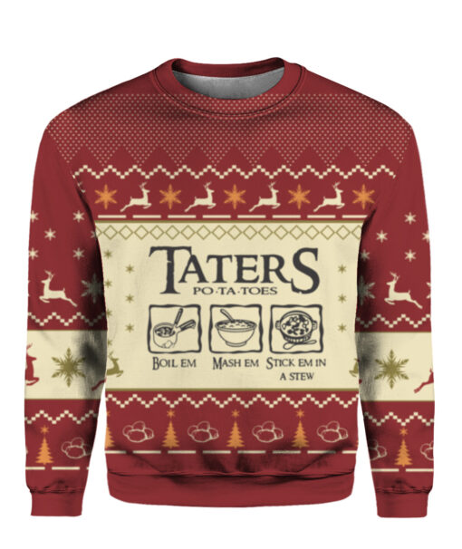 Lord Of The Rings Taters Potatoes Christmas Sweater $29.95 6o3dvsiorsogm8c841i00mrj50 APCS colorful front