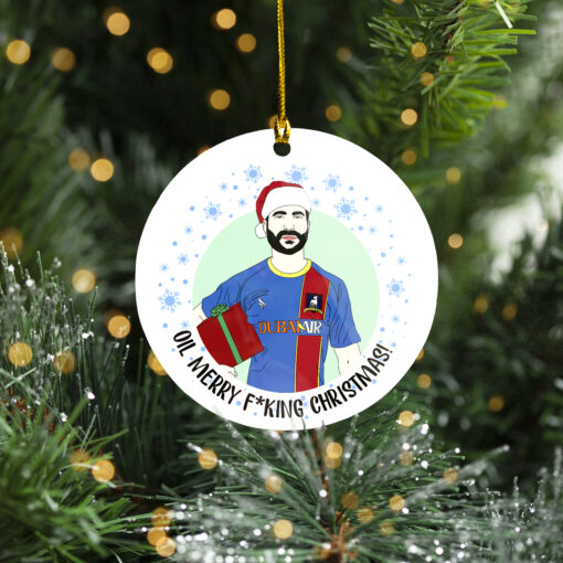Roy Kent oil merry fuking Christmas ornament $12.75 Circle Ornament 11