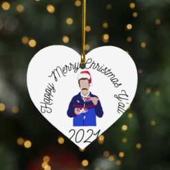 Ted Lasso Merry Christmas Y'all 2021 ornament $12.75