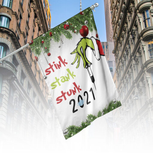 Stink stank stunk 2020 vertical house flag