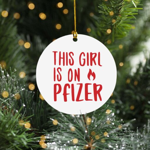 This girl fire on Pfizer Ornament