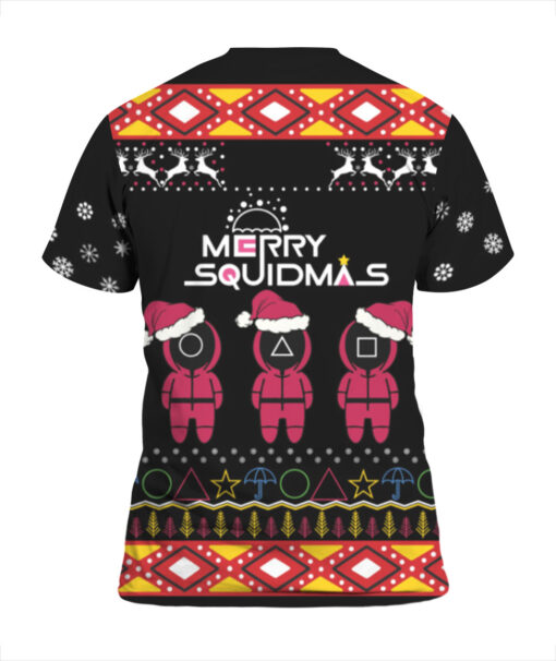 Squid Game Merry Squidmas Christmas sweater $29.95 d41dd96a7eabbf0c7d55781a5c9919fc APTS Colorful back