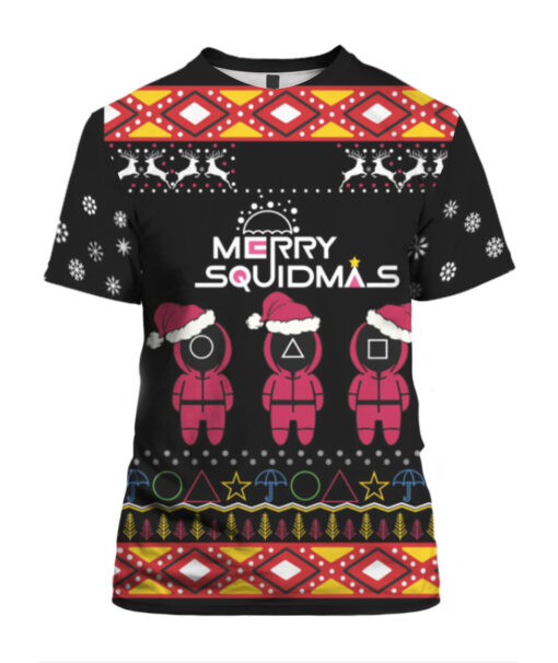 Squid Game Merry Squidmas Christmas sweater $29.95 d41dd96a7eabbf0c7d55781a5c9919fc APTS Colorful front