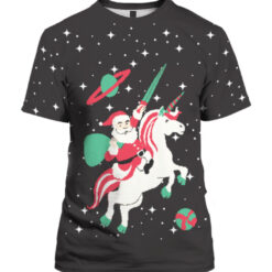 Santa Riding Unicorn Christmas sweater $29.95 f4ce8e1927810d9b58ac05c123324900 APTS Colorful front